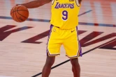 Rajon Rondo, le meneur de keu des Los Angeles Lakers, contre les Denver Nuggets en finale de Conférence Ouest en NBA le 18 septembre 2020 à Lake Buena Vista en  Floride