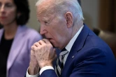 Le président américain Joe Biden lors d'une rencontre avec la président de la Commission européenne Ursula von der Leyen et le président du Conseil européen Charles Michel, à la Maison Blanche, le 20 octobre 2023 à Washington