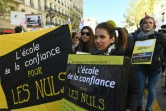 Manifestation à Marseille le 4 avril 2019 pour protester contre le projet de loi sur l'école et la réforme du lycée et du bac