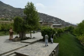 Le jardin qui abrite l'exposition, l'un des derniers jardins moghols, a été dessiné par l'empereur Babur
