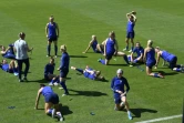 Séance d'entraînement pour les Américaines à Limonest, près de Lyon, le 6 juillet 2019, veille de la finale de la Coupe du monde contre les Pays-Bas