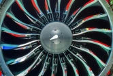 Un moteur de la société américaine Pratt & Whitney présenté le 19 juillet 2017 à Washington