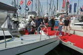 Des visiteurs du 45e Grand Pavois International au port de La Rochelle le 27 septembre 2017