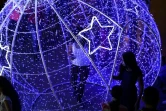 Des illuminations de Noël, le 13 décembre 2019 à Caracas, au Venezuela