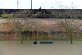 La Garonne en crue, à Bordeaux, le 13 décembre 2013
