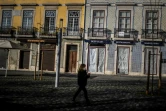 Des restaurants fermés à Lisbonne, au Portugal, le 15 janvier 2021