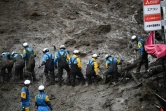 Les recherches de survivants se poursuivent le 5 juillet 2021 après une coulée de boue meurtrière à Atami au Japon