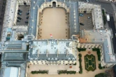 Vue aérienne du Palais de l'Elysée à Paris prise le 12 mars 2019 