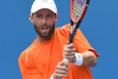 Le Français Stéphane Robert face à l'Américain Rajeev Ram à l'Open d'Australie, le 21 janvier 2016 à Melbourne