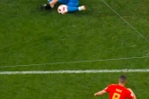 Le gardien russe Igor Akinfeev bloque un but lors de la qualification en quarts de finale du Mondial le 1er juillet 2018
