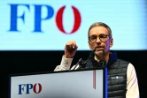 Herbert Kickl, président et candidat du Parti autrichien de la liberté (FPÖ, lors d'un meeting électoral à Vienne, le 27 septembre 2024