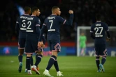Kylian Mbappé, félicité par ses coéquipiers, a été le grand artisan du succès du PSG (5-1) contre Lorient au Parc des Princes, le 3 avril 2022 