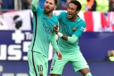 Lionel Messi et Neymar sous le maillot de Barcelone en Liga sur la pelouse de l'Atletico de Madrid le 26 février 2017