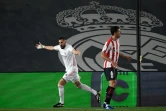 Karim Benzema grand artisan de la victoire du Real face à l'Athletic Bilbao à Madrid, le 15 décembre 202.