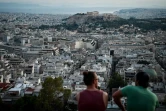 Vue depuis une colline d'Athènes, le 8 août 2018