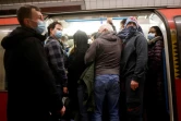 Heure de pointe dans le métro de Londres, le 14 février 2022