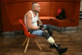 Vitaliy Saiko, un ex-soldat qui a perdu ses jambes pendant la guerre en Ukraine, est l'un des premiers patients à bénéficier d'un programme allemand de soins destiné aux amputés ukrainiens, le 25 juillet 2024 à Berlin