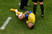 L'attaquant brésilien Neymar lors du match gagné face au Mexique en 8e de finale du Mondial le 2 juillet 2018