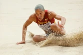 La Vénézuélienne Yulimar Rojas lors du concours du triple saut aux Mondiaux de Belgrade, le 20 mars 2022 