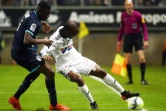 Le milieu de terrain d'Amiens Gaël Kakuta (d) face à Lille, le 20 novembre 2017 à La Licorne