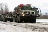 Image tirée d'une vidéo diffusée le 9 février 2022 par le ministère russe de la Défense montrant des manoeuvres militaires entre les forces armées russes et bélarusses