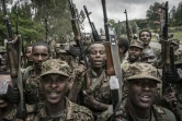 Des soldats éthiopiens à l'exercice à Dabat, le 14 septembre 2021
