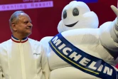 Le chef Joël Robuchon lors de la cérémonie organisée par le guide Michelin à Singapour, le 21 juillet 2016