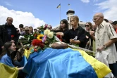 Les funérailles du soldat Roman Ratushny tué au combat, le 18 juin 2022 à Kiev