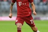 Le défenseur français du Bayern  Munich Lucas Hernandez pendant la rencontre de Bundesliga entre le Bayern et l'Eintracht Frankfurt à Munich le 3 octobre 2021