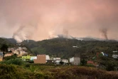 Des incendies en cours à La Matanza, sur l'île de Tenerife dans l'archipel espagnol des Canaries, le 19 août 2023