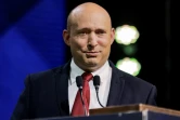 Naftali Bennett, leader du parti israélien "Nouvelle Droite" prend la parole lors d?une conférence organisée à Jérusalem le 15 mars 2021