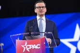 L'ex-Premier ministre polonais Mateusz Morawiecki, à la convention CPAC de National Harbor, près de Washington, le 20 février 2025