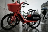 Des vélos électriques en libre-service à Paris le 6 décembre 2019, l'un des moyens alternatifs de déplacements des Paris pendant la grève des transports