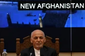 Le président afghan Ashraf Ghani au palais présidentiel à Kaboul le 28 juillet 2021