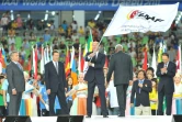 Valentin Balakhnichev, alors président de la Fédération russe et officiel de l'IAAF, lors de la clôture des Mondiaux de Daegu, le 4 septembre 2011