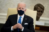 Le président américain Joe Biden dans le Bureau ovale de la Maison Blanche, le 3 mars 2021 à Washington