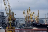 Le terminal céréalier du port d'Odessa, le 10 avril 2023 en Ukraine