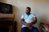 Mzoxolo Magidiwana, blessé lors du massacre d'août 2012 à Marikana (Afrique du Sud), photographié le 14 mai 2022 dans son foyer de travailleurs