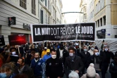 Manifestation à Marseille (France) contre les restrictions liées à la pandémie le 26 novembre 2020