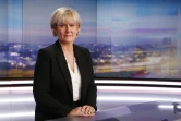 Nadine Morano sur le plateau de TF1, le 8 octobre 2015 à Boulogne-Billancourt