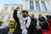 L'agriculteur Cédric Herrou avant le début de son procès à Nice pour avoir aidé des migrants, le 4 janvier 2017