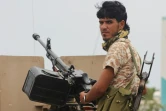Un combattant du mouvement séparatiste du Yémen du sud patrouille dans une rue d'Aden, le 28 janvier 2018
