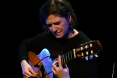 La guitariste Antonia Jimenez sur scène lors du festival de flamenco à Nîmes, le 15 janvier 2020