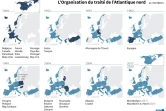 Adhésions successives à l'Otan, depuis sa création en 1949
