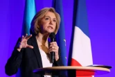 La candidate LR à la présidentielle Valérie Pécresse s'exprime lors d'une conférence de presse à Paris le 21 mars 2022