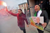 Des partisans d'Abdelmadjid Tebboune célébrent sa victoire à la présidentielle, le 13 décembre 2019 à Alger