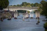 Des bateaux voguent sur la Loire, lors du plus grand rassemblement de marine fluviale à Orléans, le 23 septembre 2015