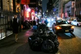 Des sacs poubelles à Manhattan, New York, le 20 mars 2024