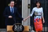 David Cameron et son épouse Samantha au 10 Downing Street le 24 juin 2016 à Londres