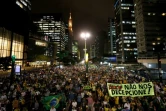 Des milliers de manifestants dans les rues de Sao Paulo le 3 avril 2018 pour réclamer l'emprisonnement de l'ex-président Lula